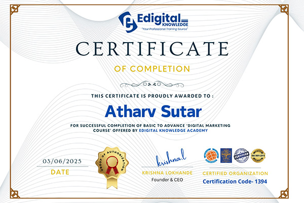 Certificate Image | Index